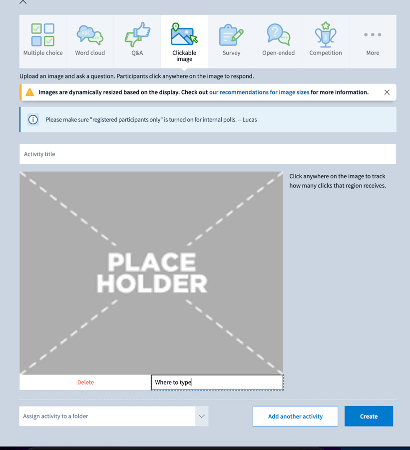 Clickable Image Activity