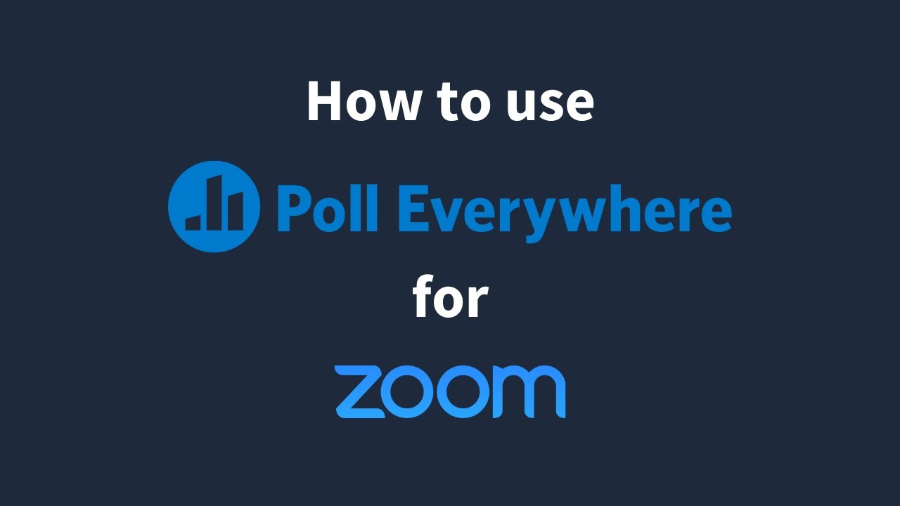 How to use Poll Everywhere for Zoom demo video