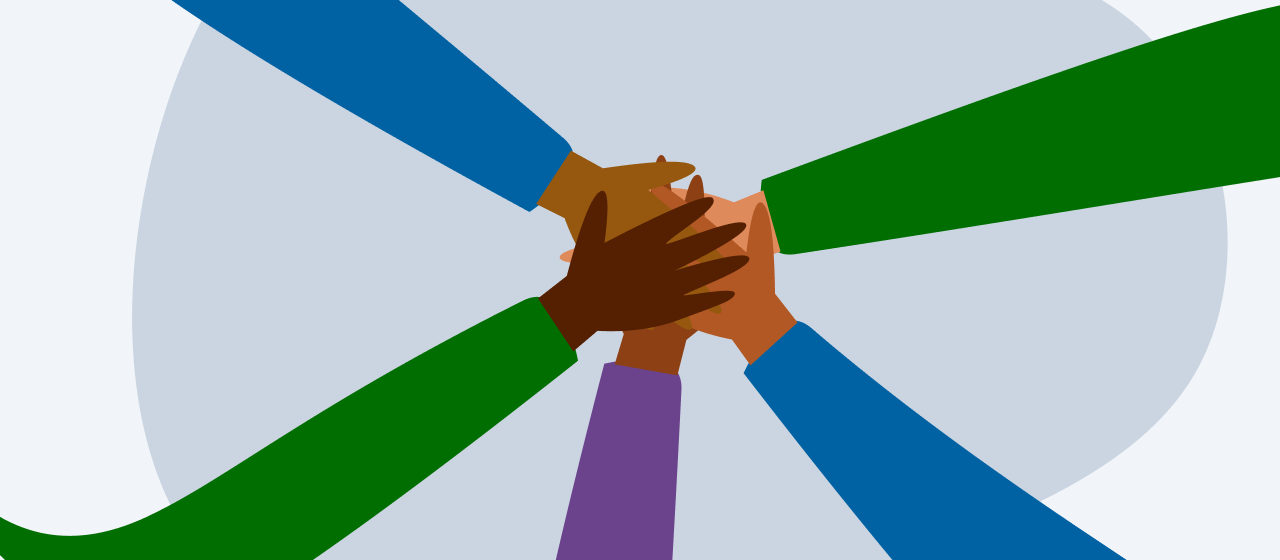 hands together