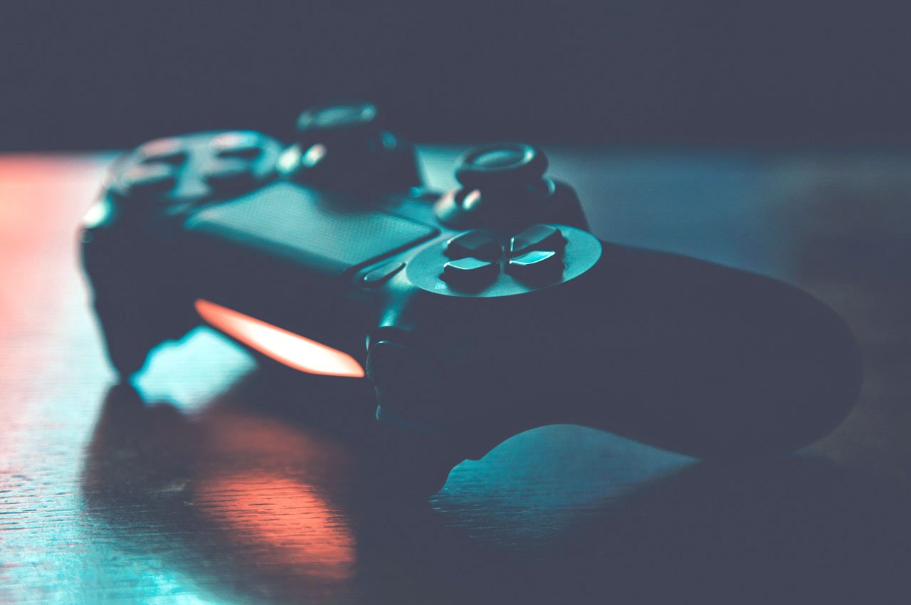 A video game controller.