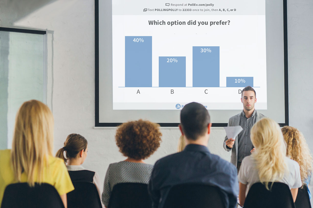 Poll Everywhere in a meeting
